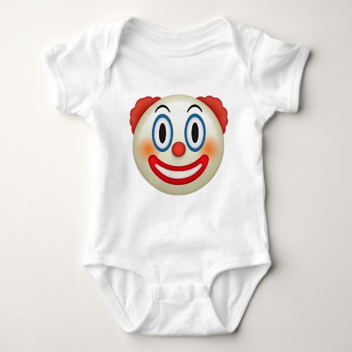 Crazy Clown Emoji Baby Bodysuit