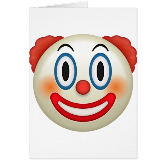Crazy Clown Emoji Cards (Front)