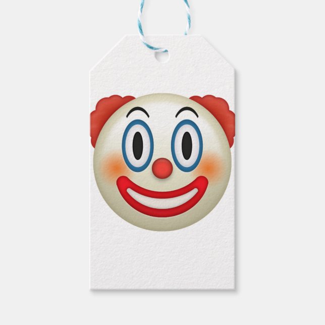 Crazy Clown Emoji Gift Tags (Front)