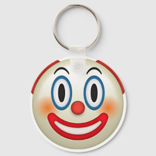 Crazy Clown Emoji Keychain