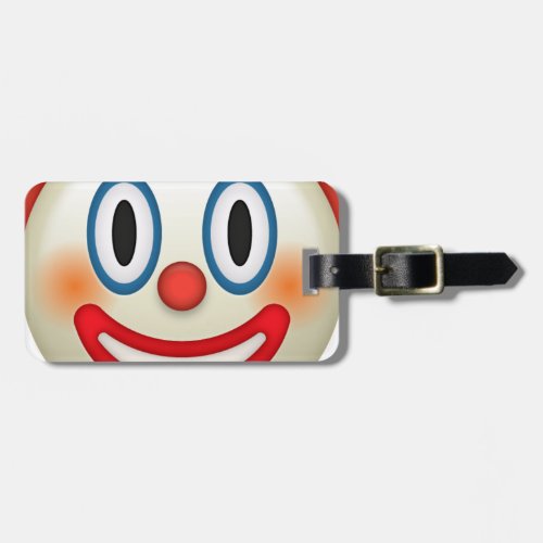 Crazy Clown Emoji Luggage Tag