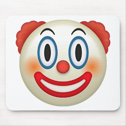 Crazy Clown Emoji Mouse Pad