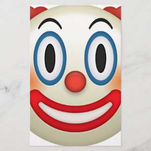 Crazy Clown Emoji Stationery