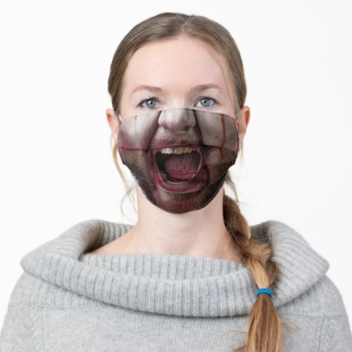 Crazy Clown Halloween Adult Cloth Face Mask