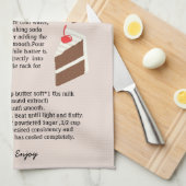 Crazy Cocoa Cake Recipe Kitchen Towel (Quarter Fold)