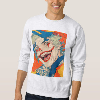 Crazy Colorful Clown Chaos: Smile Like You Mean It Sweatshirt