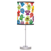 Crazy Colorful Monsters Kids Table Lamp (Front)