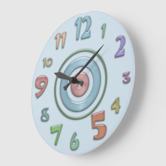 Crazy Colorful Wall Clock | Zazzle