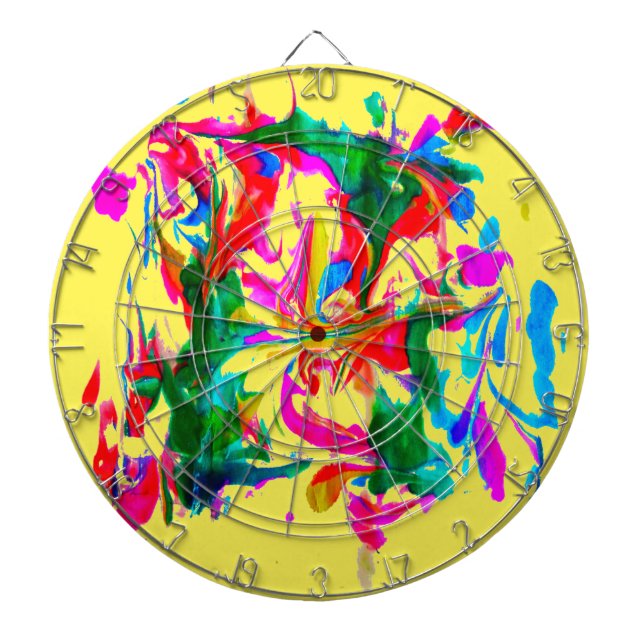 Crazy colors dart board (Front)