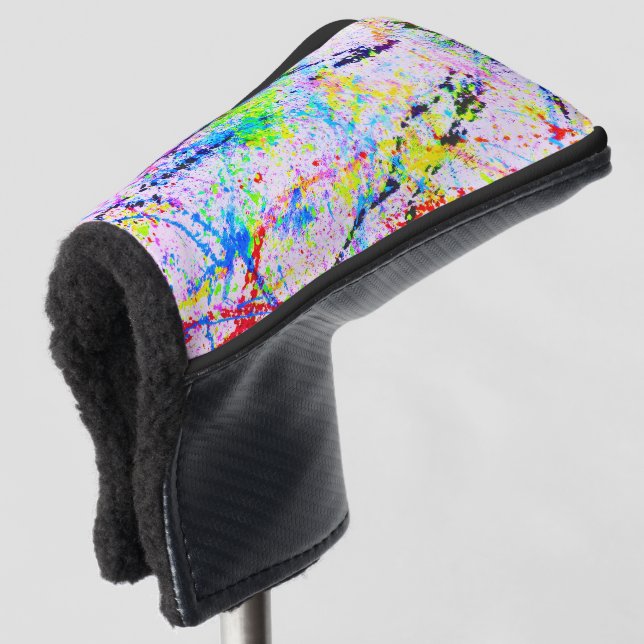 Crazy colors golf head cover (3/4 Front)
