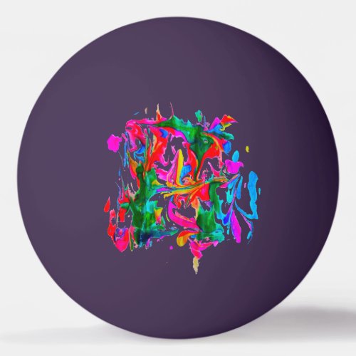 Crazy colors ping pong ball