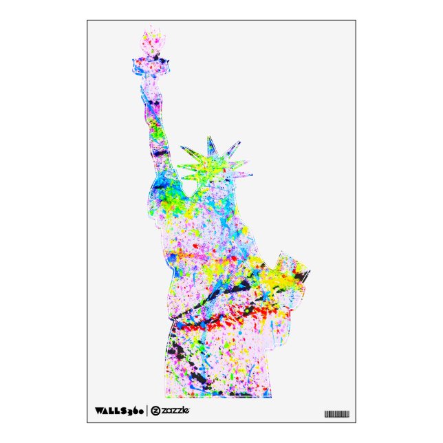 Crazy colors wall decal (Front)