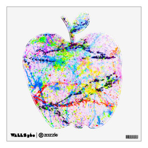Crazy colors wall decal