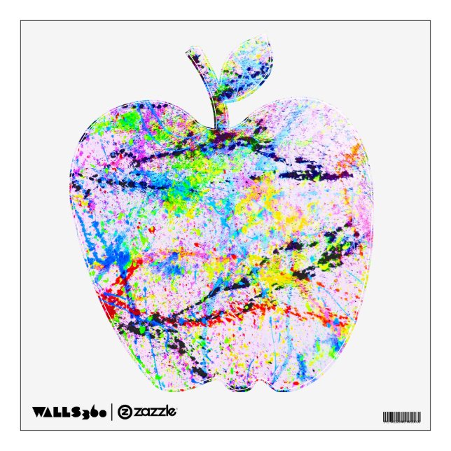 Crazy colors wall decal (Front)
