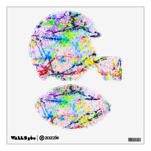 Crazy colors wall decal