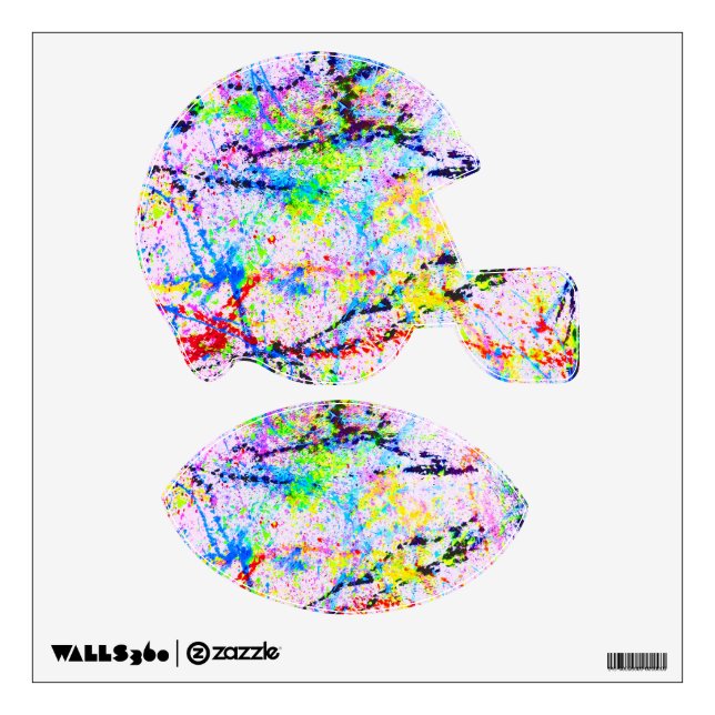 Crazy colors wall decal (Front)