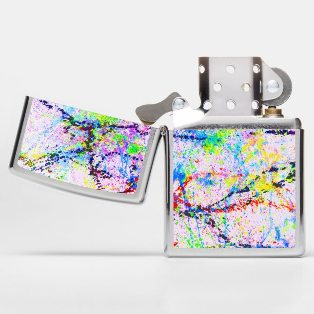 Crazy colors zippo lighter (Opened)