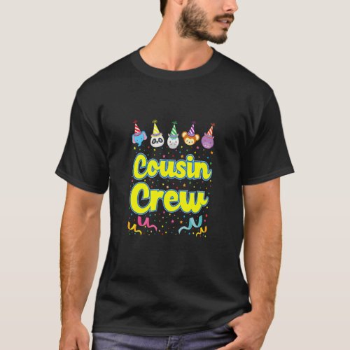 Crazy Cousin Crew  Cousin Squad Birthday Party Mat T_Shirt