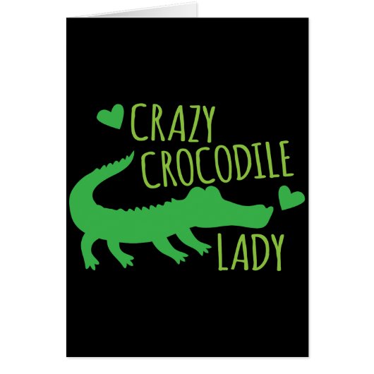 Crazy Crocodile Lady Cards (Front)