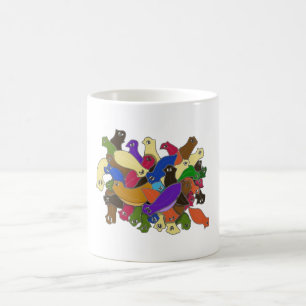 Crazy Cross Eyed Planarian Worms Design 2 Coffee Mug