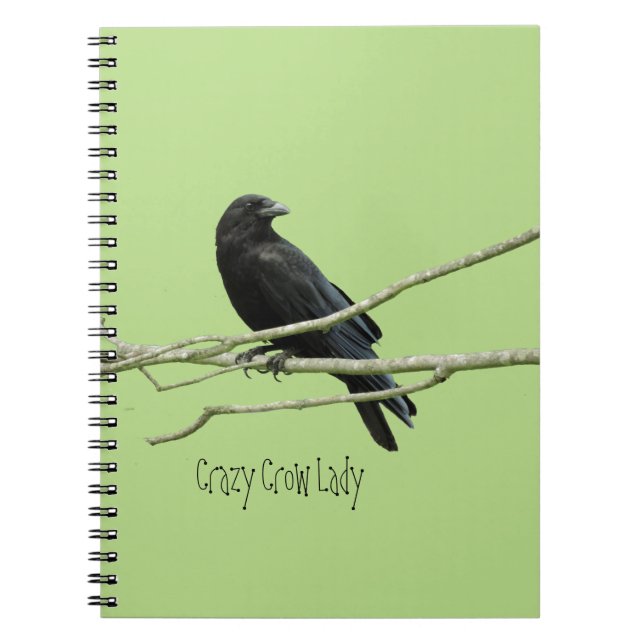 Crazy Crow Lady Notebook (Front)