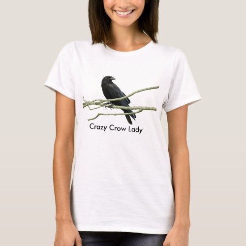 Crazy Crow Lady T_shirt