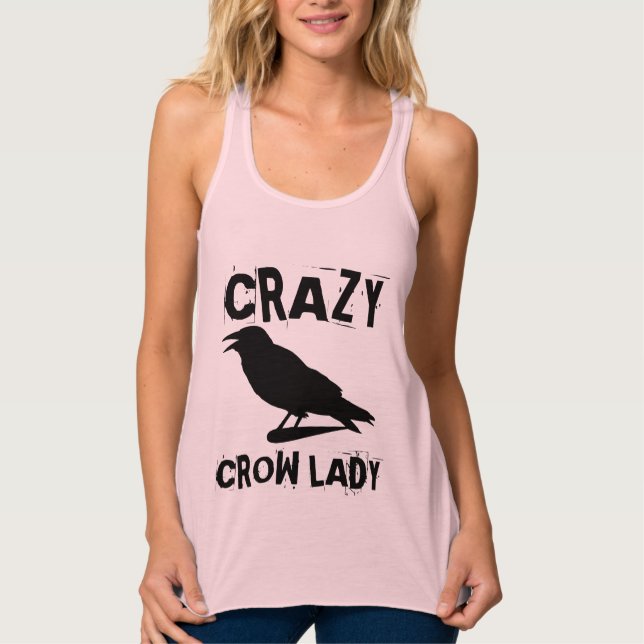CRAZY CROW LADY T-SHIRTS (Front)
