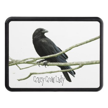 Crazy Crow Lady Trailer Hitch Cover by Crows_Eye at Zazzle