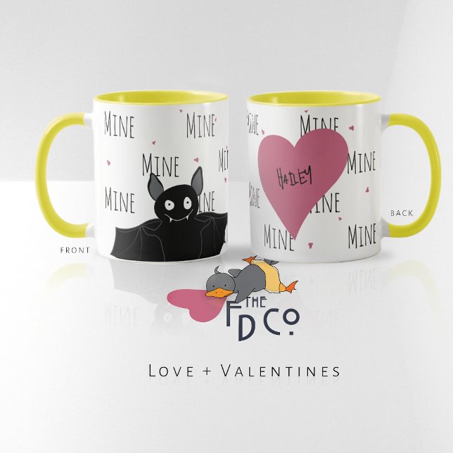 Crazy Cute Batty “Mine” Love Mug (Creator Uploaded)