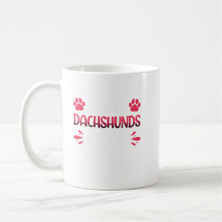 Crazy Dachshunds Lady Funny Wirehaired Dachshund. Coffee Mug