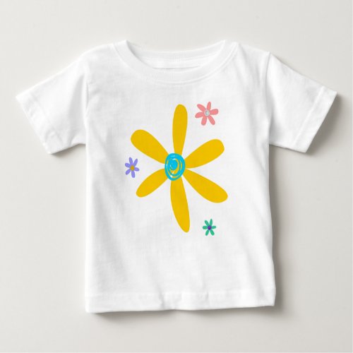 Crazy Daisy Baby T_Shirt