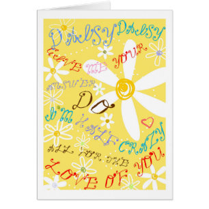 Crazy Daisy Customizable Cards