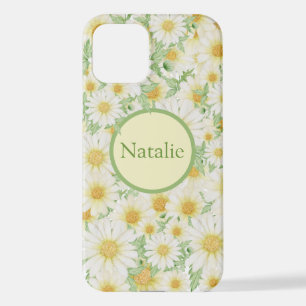 Crazy Daisy Floral Personalized  iPhone Case