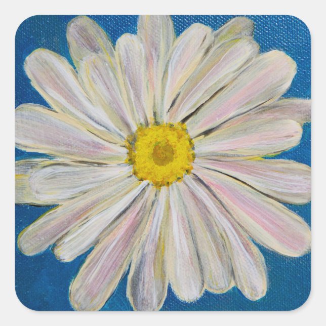Crazy Daisy Square Sticker (Front)