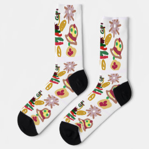 Crazy dance gingerbread   socks