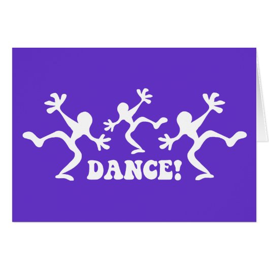 Crazy Dancers Dancing Cards (Front Horizontal)