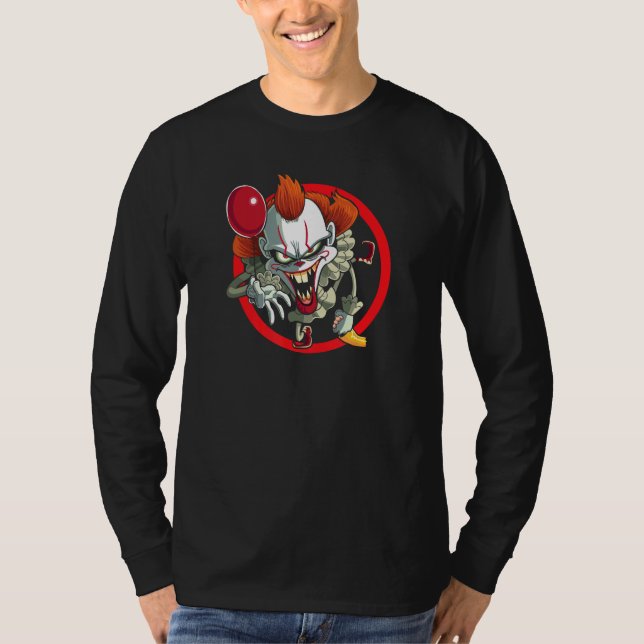 Crazy Dancing Horror Clown T-Shirt (Front)
