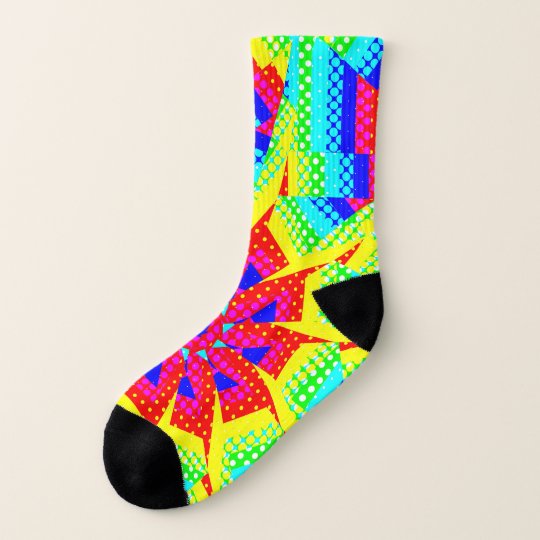 crazy pattern socks