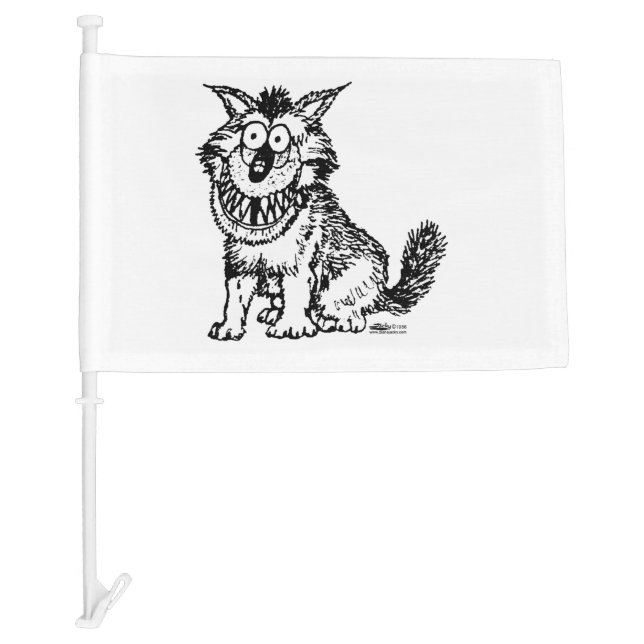 Crazy Dog Car Flag (Front)