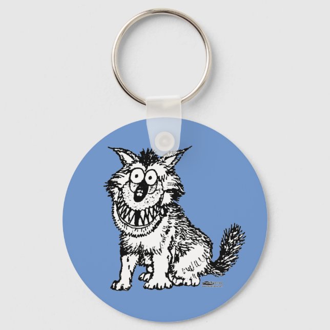 Crazy Dog Keychain (Front)