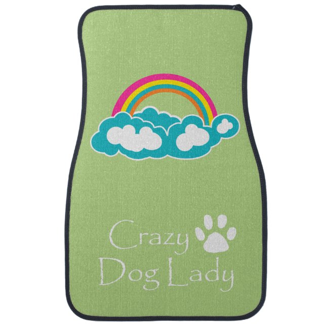 Crazy Dog Lady Car Mat (Front)