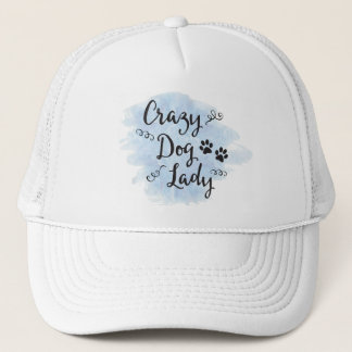 Crazy Dog Lady (Light Blue) Trucker Hat