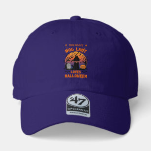 Crazy Dog Lady Loves Halloween Poodle Pumpkin Tomb 47 Brand Hat