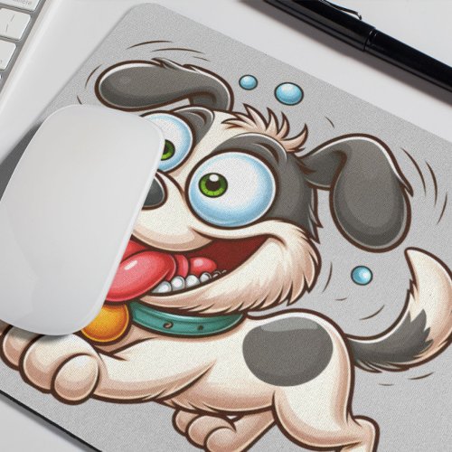 Crazy Dog Mouse Pad