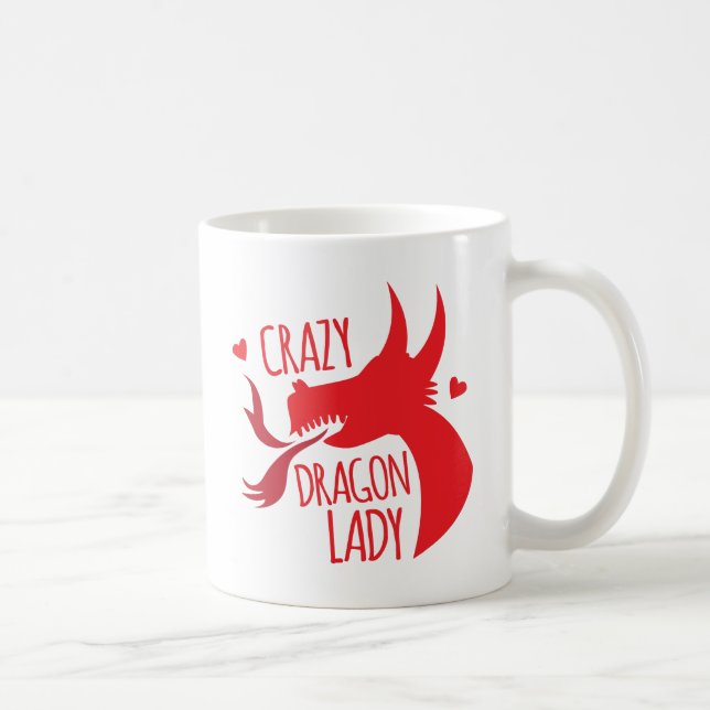 Crazy Dragon Lady Coffee Mug (Right)