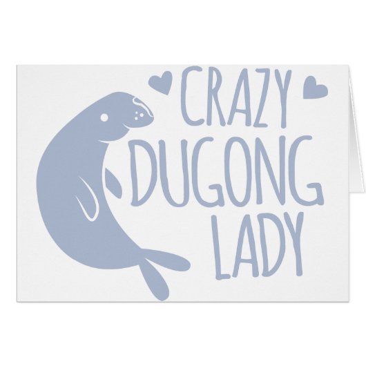 crazy dugong lady cards (Front Horizontal)