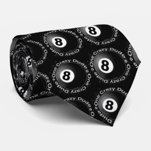 Crazy Eightball Biker mens tie
