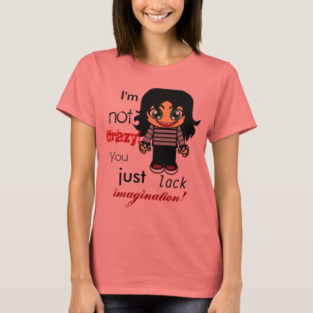 Crazy Emo Girl T-Shirt (Front)