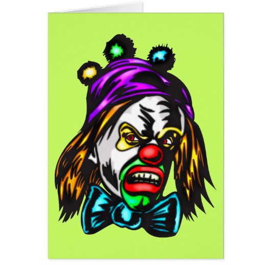 Crazy Evil Clown Cards (Front)