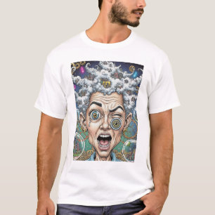 Crazy Expression Caricature T-Shirt – Unique & Bol